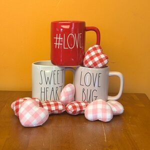 Rae DunnCeramic Love & Sweetheart Mug Set - Red and Cream